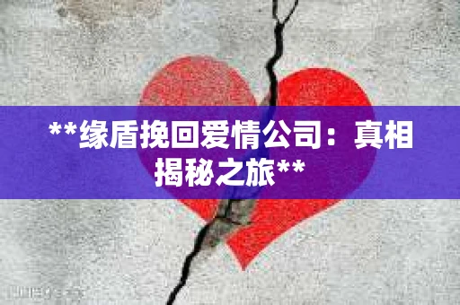 **缘盾挽回爱情公司：真相揭秘之旅**